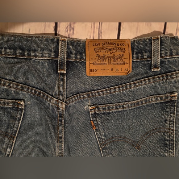 Levi’s Vintage jeans 550 relaxed 36/34 orange tag high rise - Picture 8 of 11